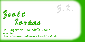 zsolt korpas business card